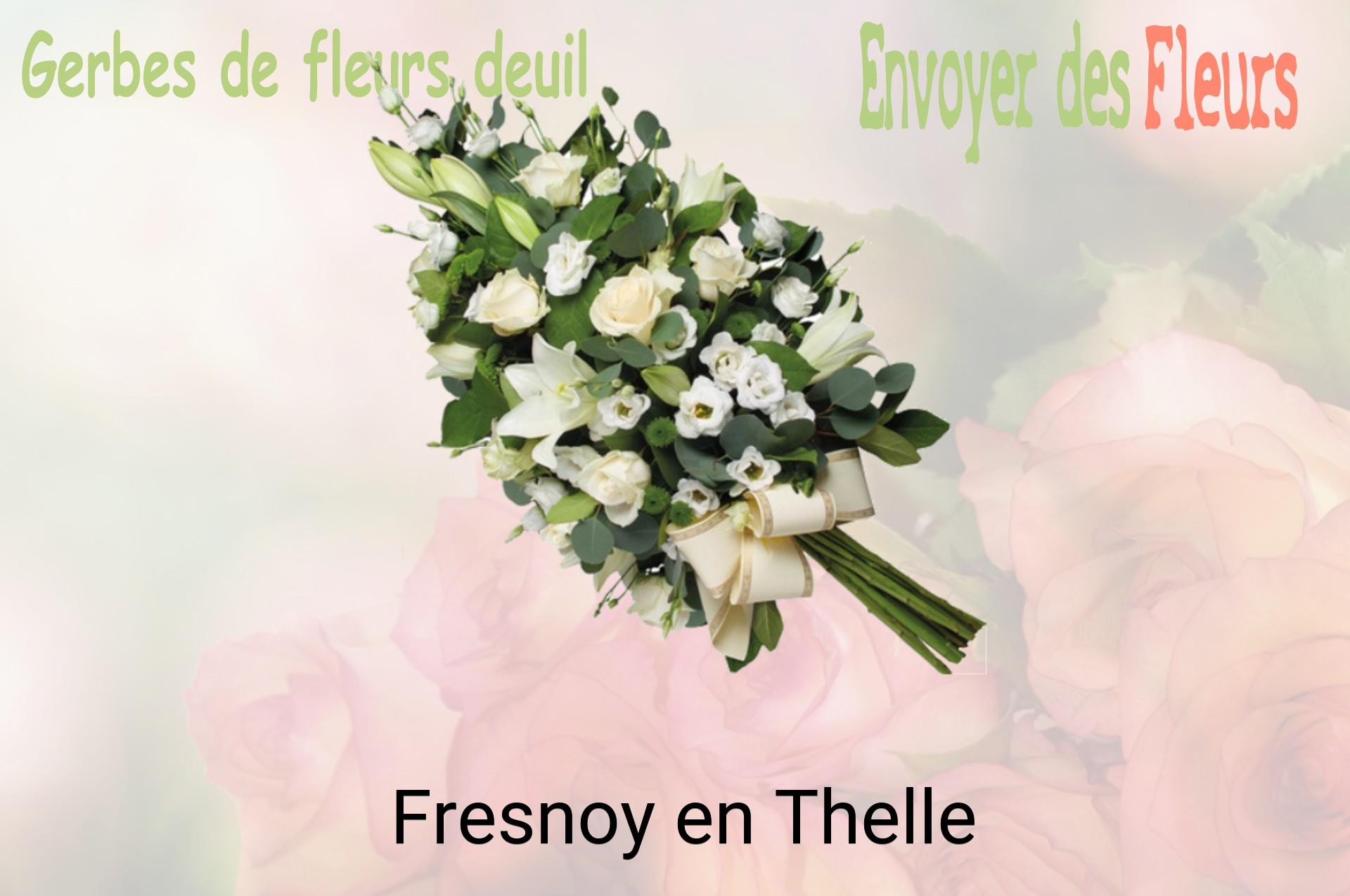 Gerbe de fleurs de deuil livrée à Fresnoy-en-Thelle